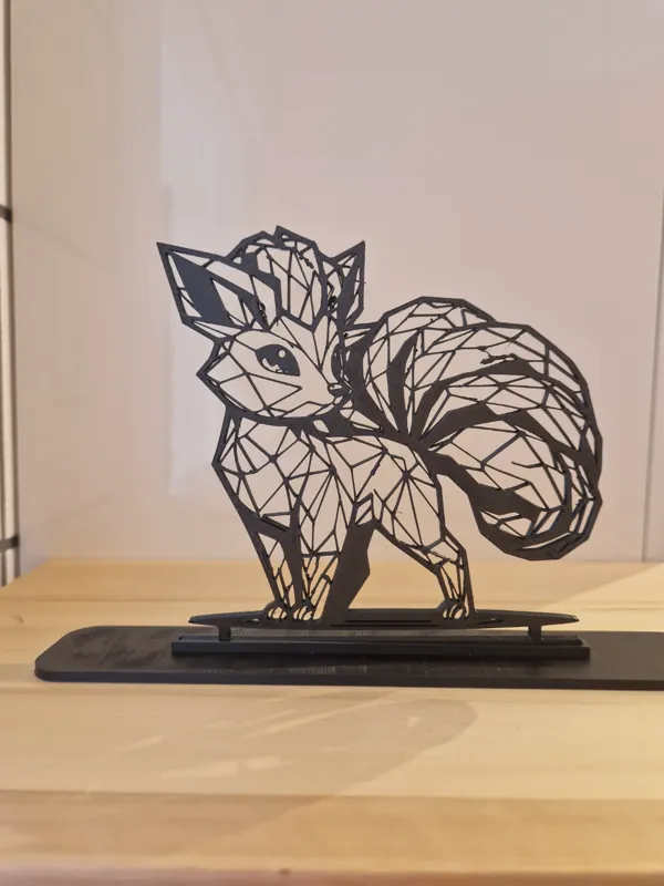 Vulpix géométrique low poly V.2