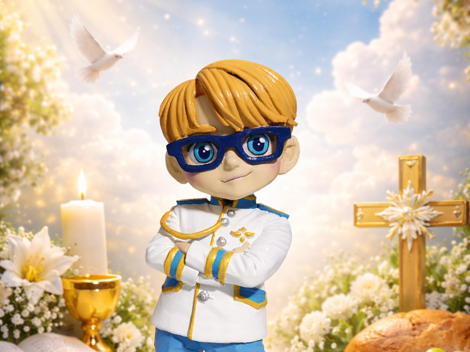 First Communion Boy with Glasses – Chibi Communion
