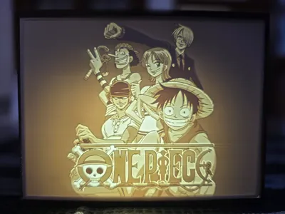 One piece lightbox