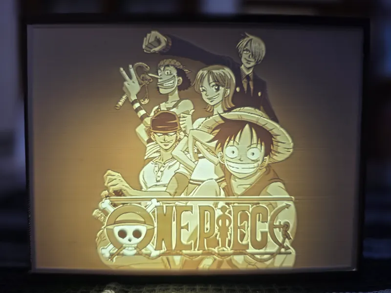 One piece lightbox