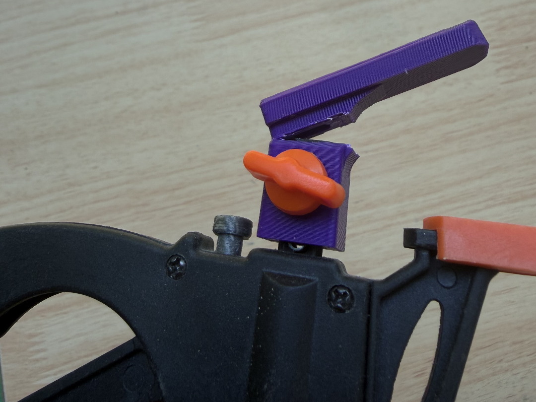 Reinforced Track Saw Guide Clamp Head