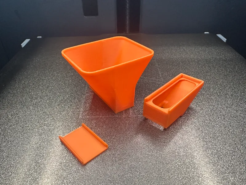 Desiccant funnel