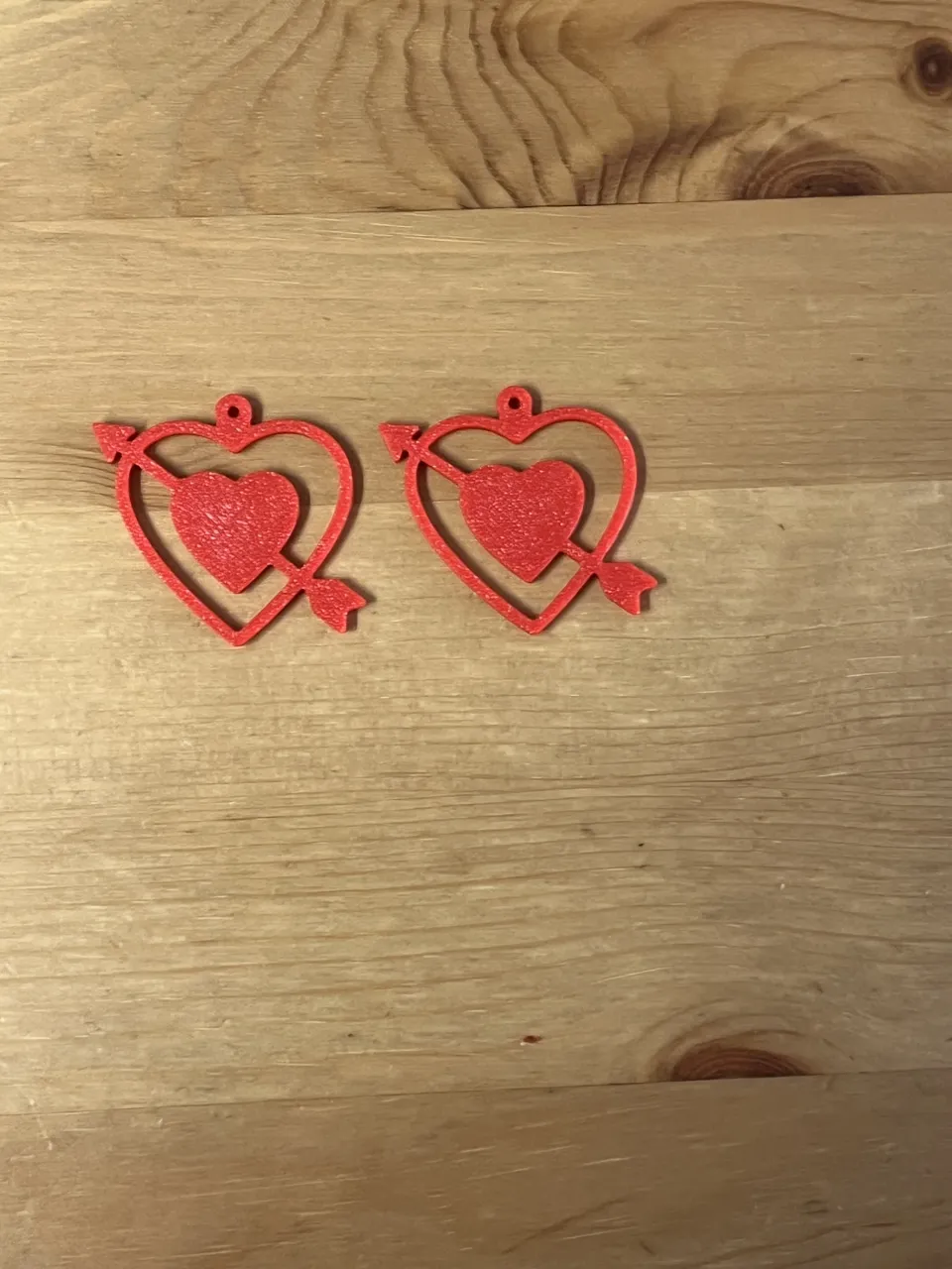 heart earrings view 2