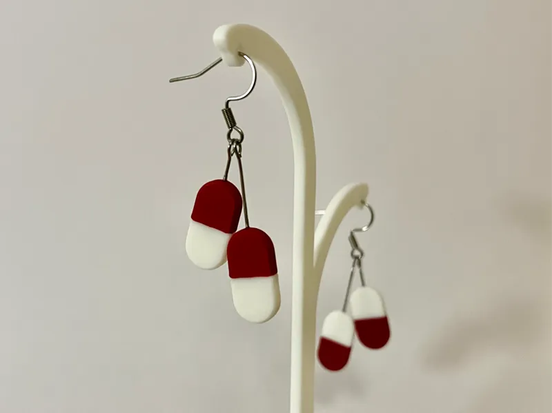 Pharmaceutical Capsules Earrings (Flat)