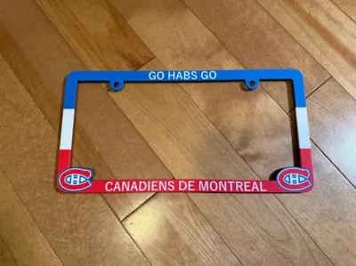 Habs License plate cover