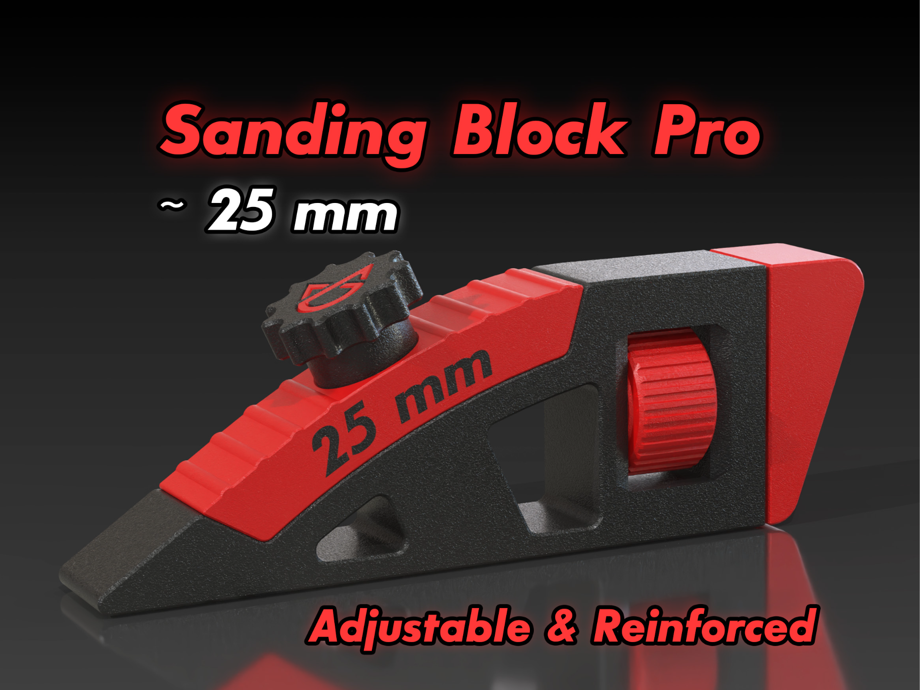 Sanding Block - Adjustable tensioner 25mm