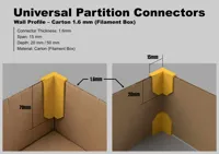 Wall Profile – Carton 1.6 mm (Filament Box) 