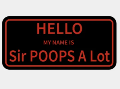 HELLO Name Tag