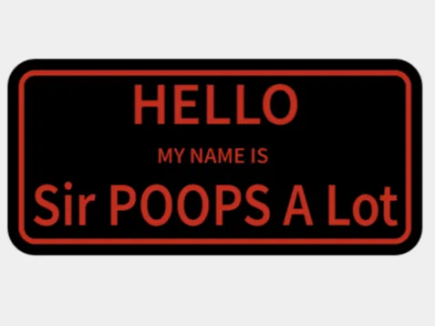 HELLO Name Tag
