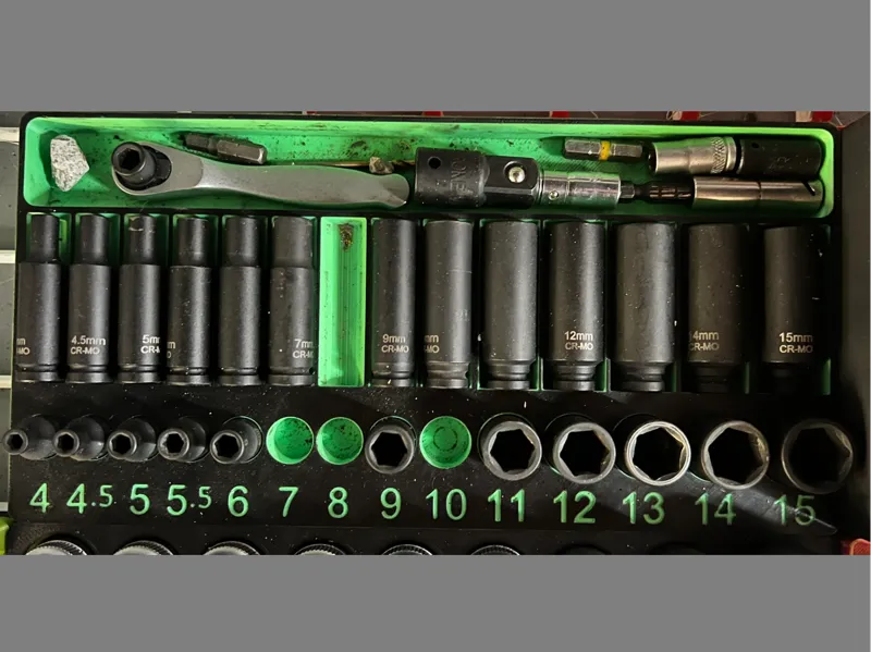 GearWrench impact Sockets - Gridfinity Container