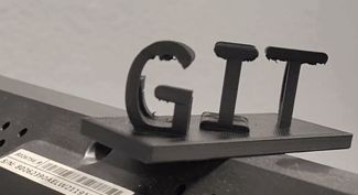 GIT GUD - 3d perspective text