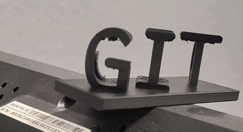 GIT GUD - 3d perspective text