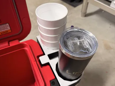 yeti roadie 15 cup, phone, cup and sharpie holder