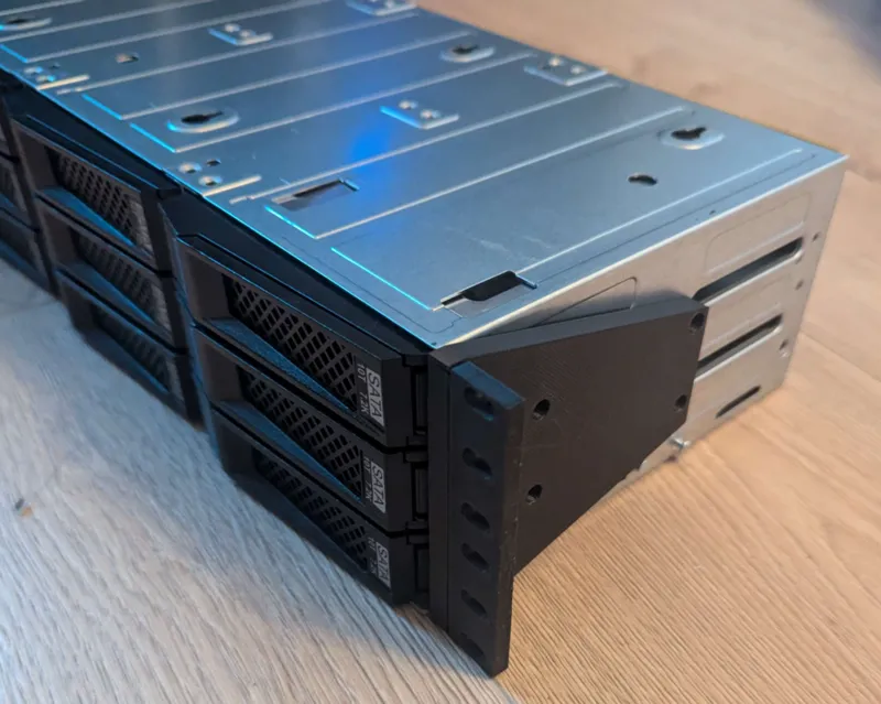 12 Bay Hard Drive Cage Rack Mount Ears