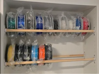 IKEA Billy support for filament