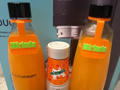 Mirinda Reusable Bottle Tag for SodaStream