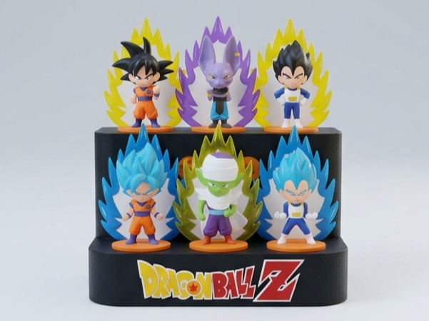 Dragon Ball Z Burger King Display Stand 6 Figures - 1