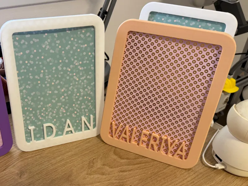 Photo Frame with Stand and Custom Name – 10×15 cm
