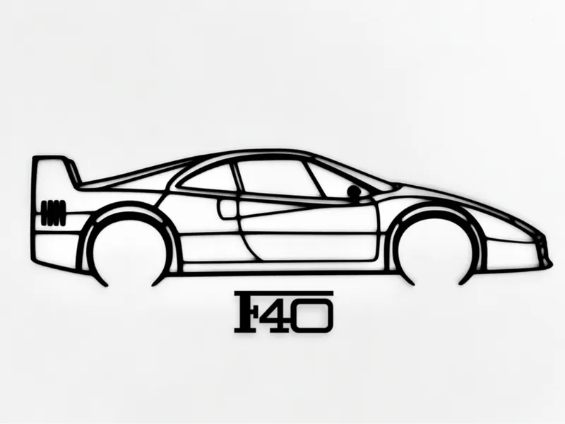 Ferrari F40 Wall Art 