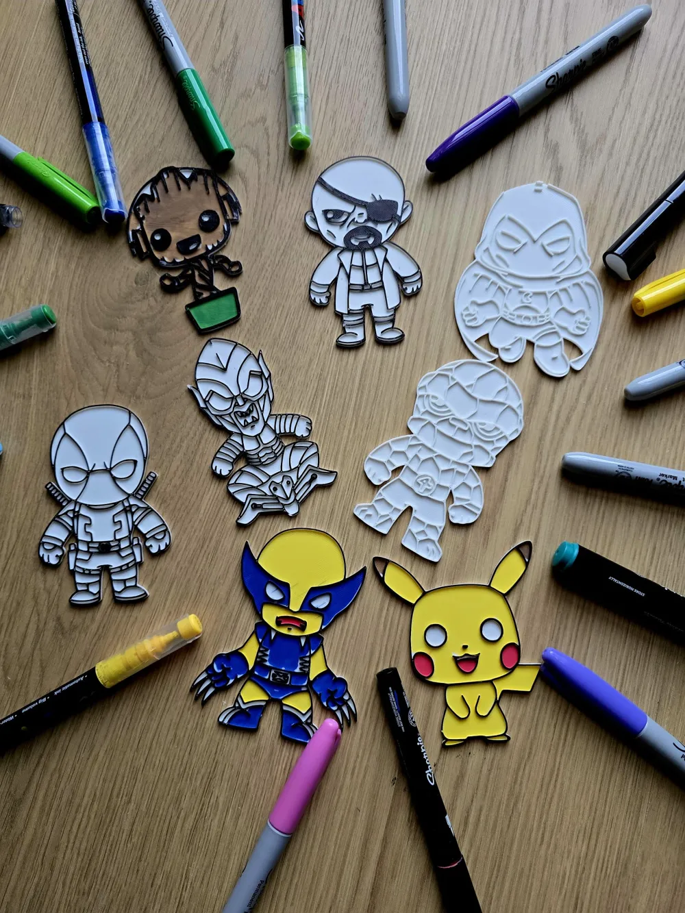 Cool Character Collection DIY Coloring Pack - Free 3D Print Model ...