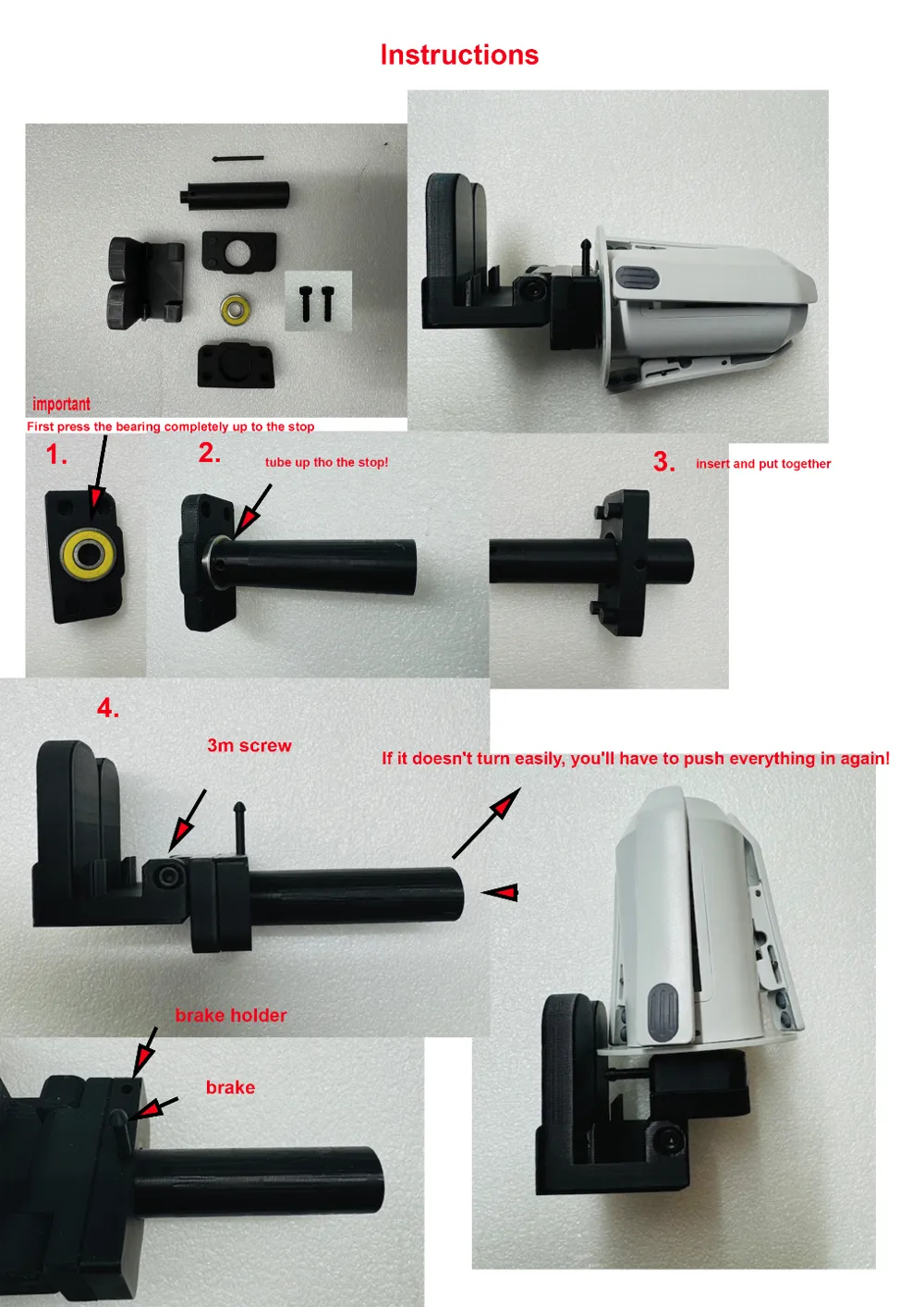 AMS Lite Spool Holder with triple function Remixed by Shotgun590A1 ...