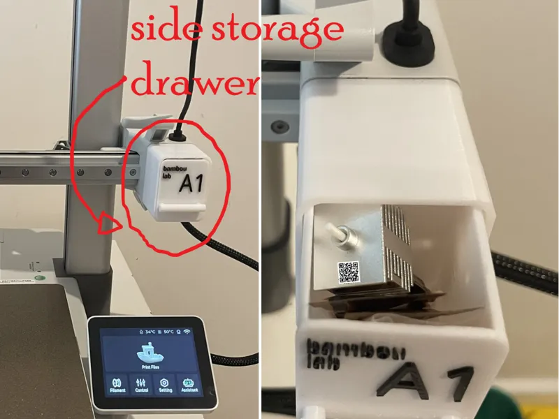 A1 side storage drawer