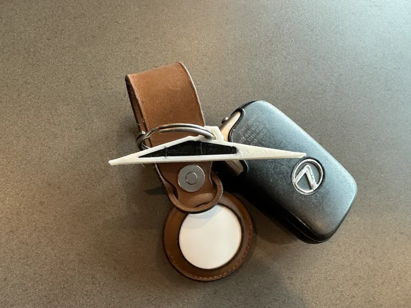 Cybertruck simple silhouette keychain