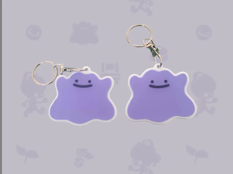 pokemon Pokopia Ditto Keychain