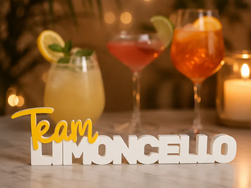 Team Limoncello Sommerdeko Aufsteller