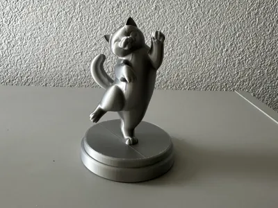 Playful Dancing Cat Figurine