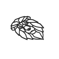 Décoration lion low poly 2D — photo 2