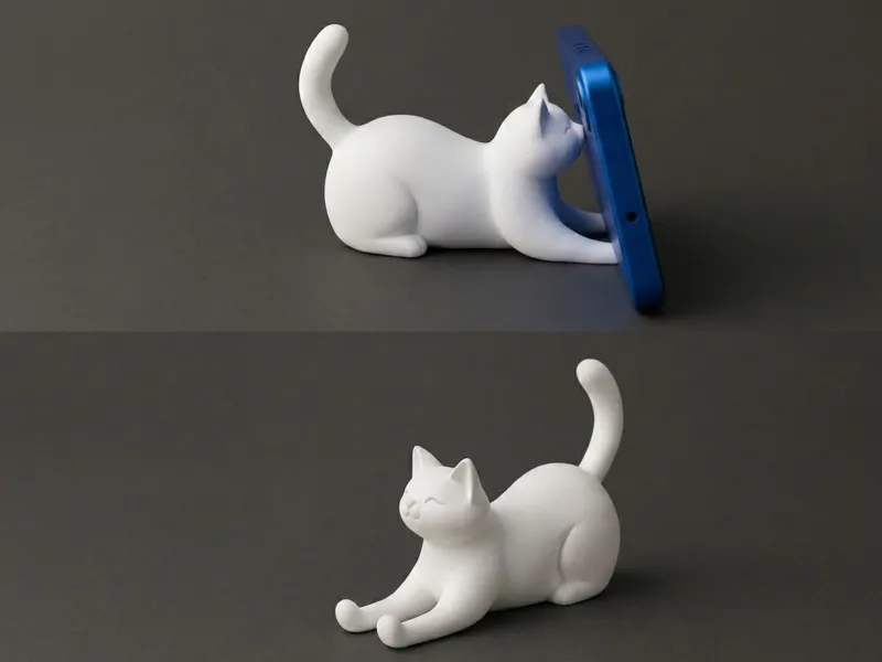 Cat phone stand