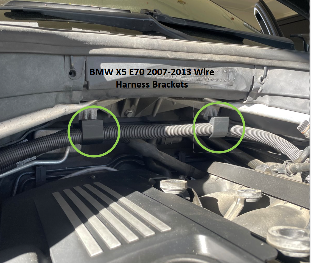 Miniatura 2 do modelo 3D BMW X5 Wire Harness Modification Brackets