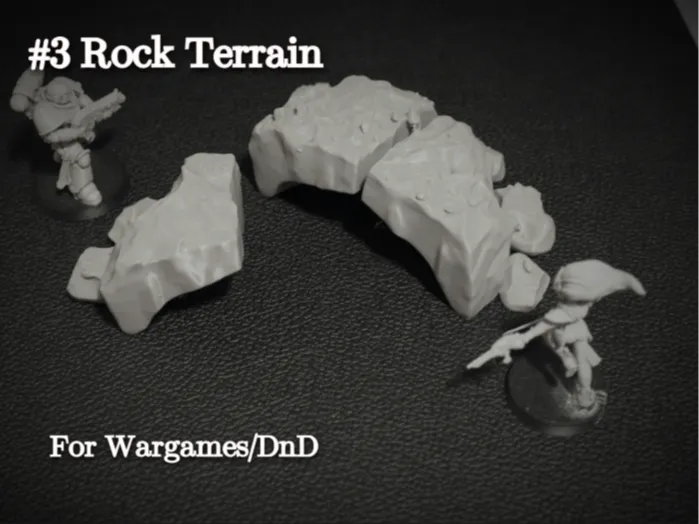 Rock Terrain 3, Boulder for Tabletop Games