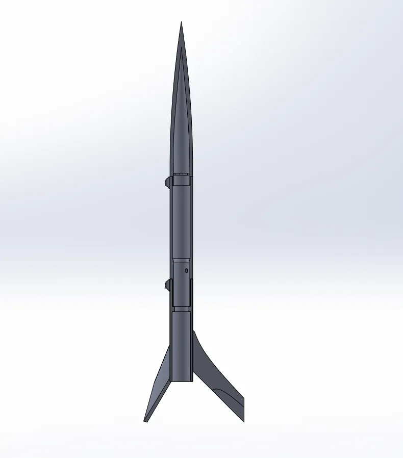 C Class Model Rockets Model rocket with fin rotation (C/D class) - Free 3D Print Model ...
