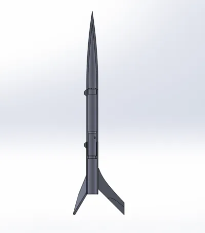 Model Rockets F Class Model rocket with fin rotation (C/D class) by Eloy3D MakerWorld ...