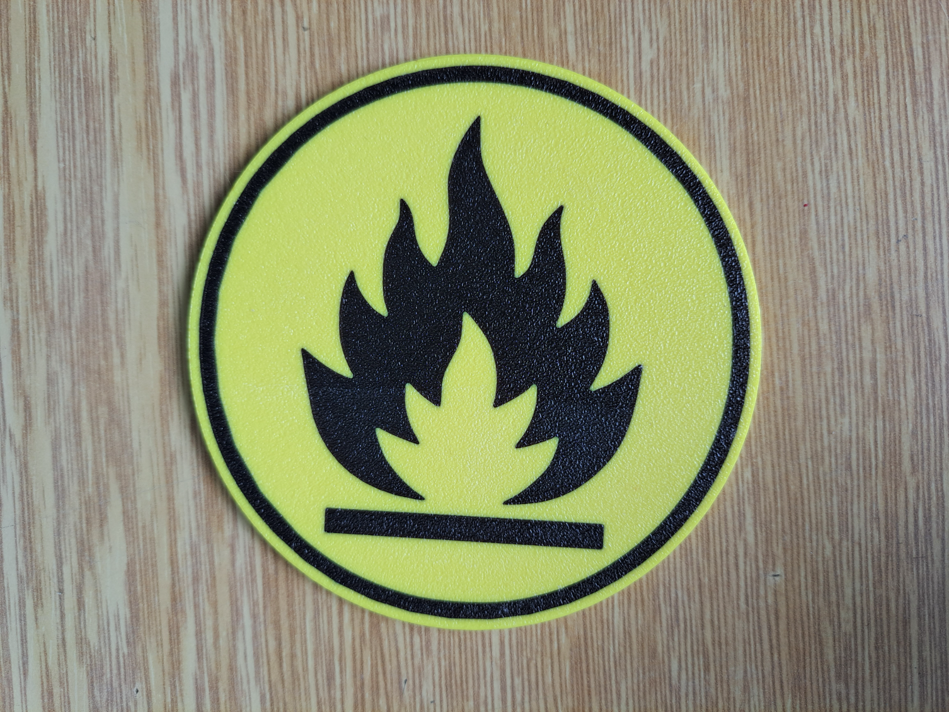 Warning Sign Coaster #07 – Flammable