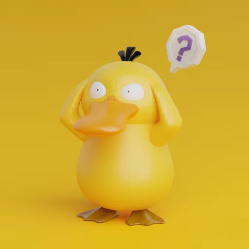 Psyduck 可达鸭（分件分色）