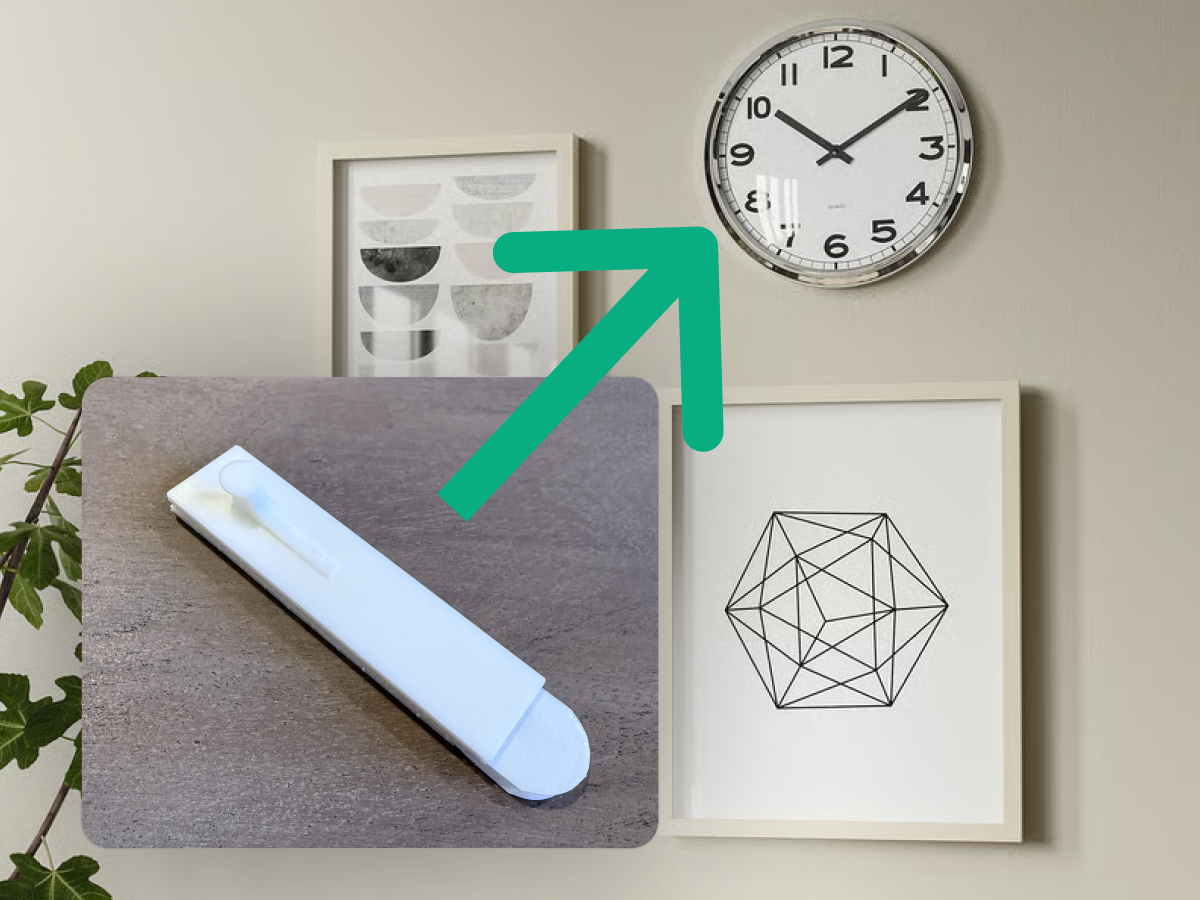 No-Drill Clock Wall Hanger / Command Strip