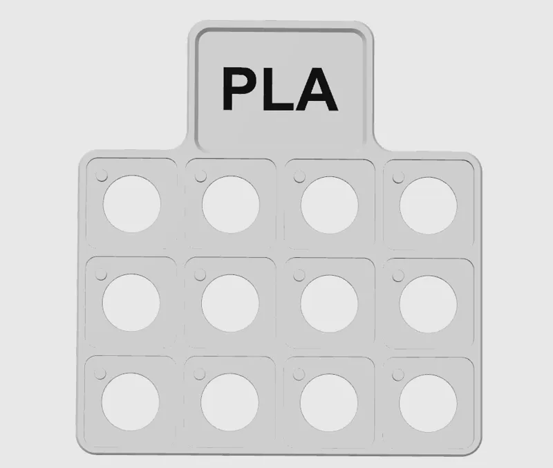 Mini Swatch Display Frame with customisable label