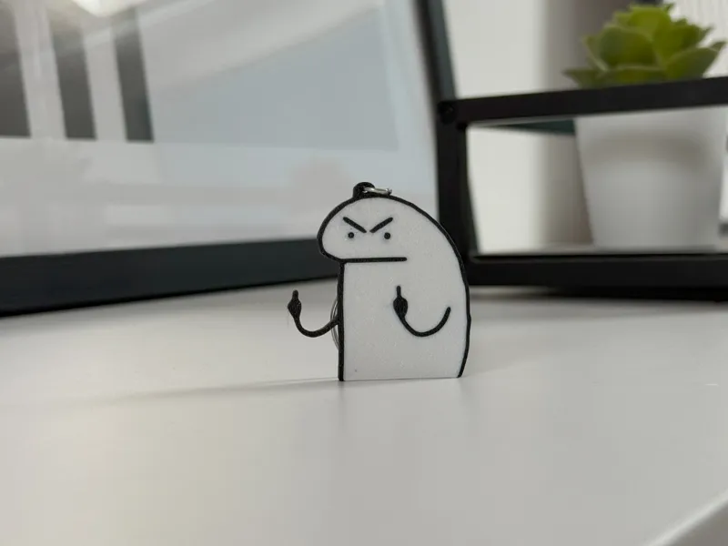 Lovely Flork keychain ( Double Side)