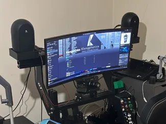 Sim rig profile speaker holder