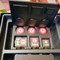 Model w/ Plate Toppers to Hold Pieces In