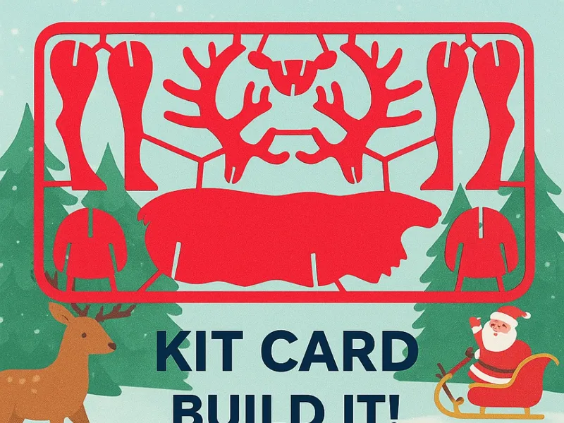 Christmas Deer Rudolph Kit Card Reindeer natale