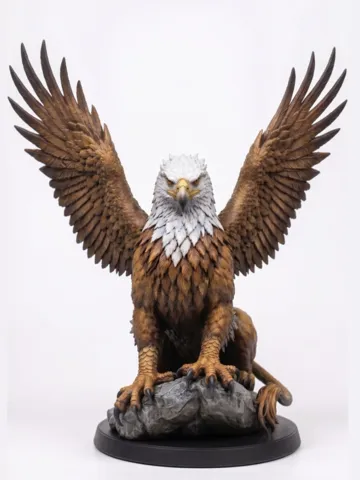 Figura decorativa: Griffon D&D Miniature (70mm) — vista de referencia 2