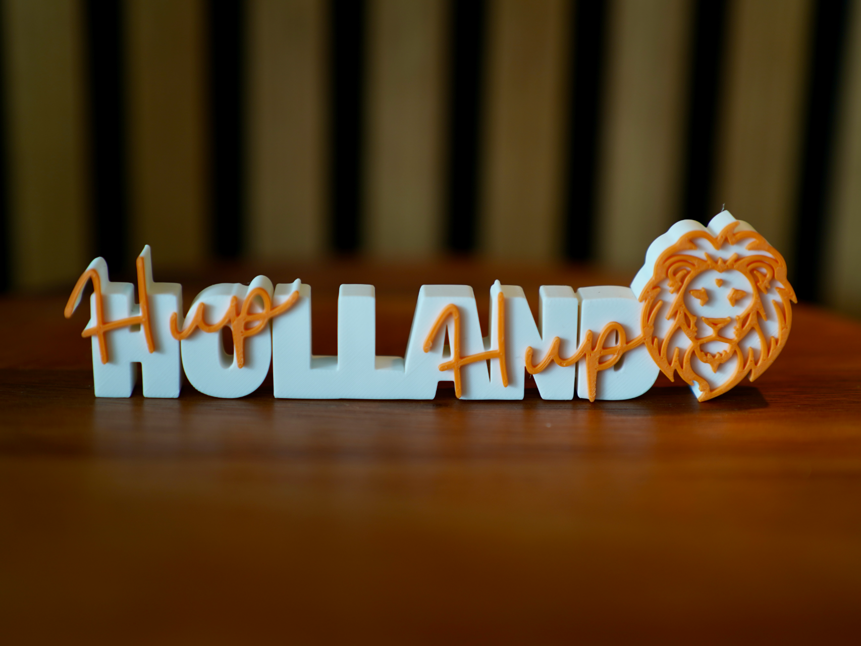 Woordbeeld - Hup Holland Hup met leeuw