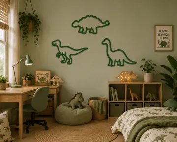 Modelo para impresión 3D: Dino frames set 2 — vista de referencia 5
