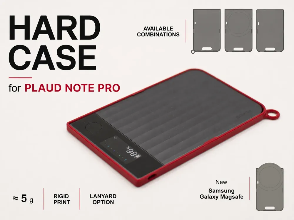 Caja o estuche: 5 grams - Hard Case for PLAUD Note Pro. Referencia del modelo original.