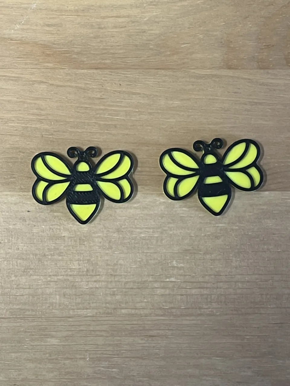 bee earrings view 2