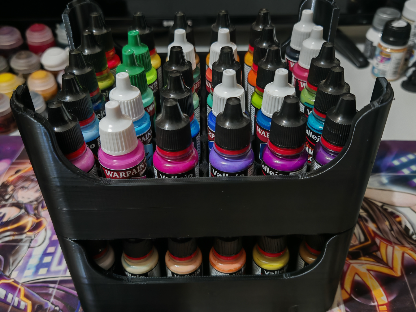 18 Pot Vallejo and Army Painter Stackable Tray
